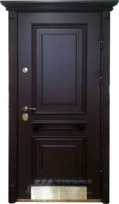 Парадная дверь №67 с отделкой Массив дуба - фото