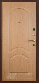 Светлая бежевая входная дверь экошпон в квартиру с отделкой МДФ ПВХ - фото №2