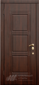 Трёхконтурная дверь в частный дом Д3К №8 с отделкой МДФ ПВХ - фото №2