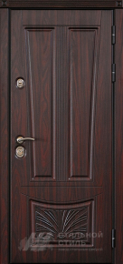 Утепленная модель двери МДФ винорит + МДФ винорит с отделкой МДФ ПВХ - фото