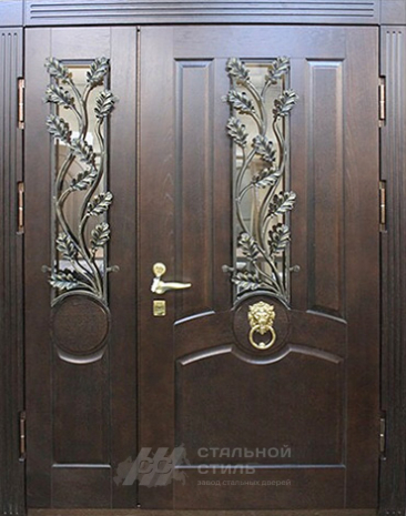 Дверь «Парадная дверь №112» c отделкой Массив дуба